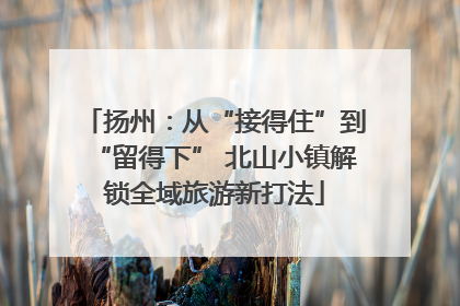扬州：从“接得住”到“留得下” 北山小镇解锁全域旅游新打法
