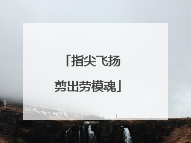 指尖飞扬 剪出劳模魂