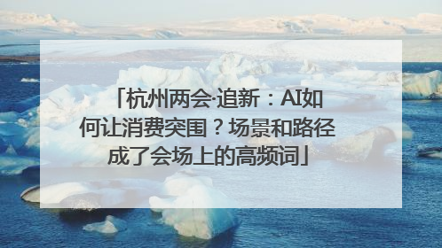 杭州两会·追新：AI如何让消费突围？场景和路径成了会场上的高频词