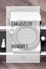 林武在济南调研