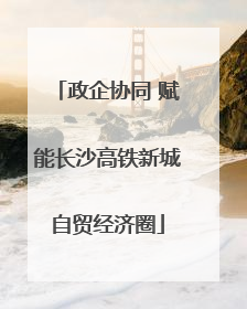 政企协同 赋能长沙高铁新城自贸经济圈