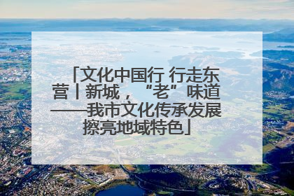 文化中国行 行走东营丨新城，“老”味道——我市文化传承发展擦亮地域特色