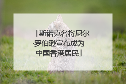 斯诺克名将尼尔·罗伯逊宣布成为中国香港居民