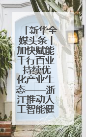 新华全媒头条丨加快赋能千行百业 持续优化产业生态——浙江推动人工智能健康有序发展观察