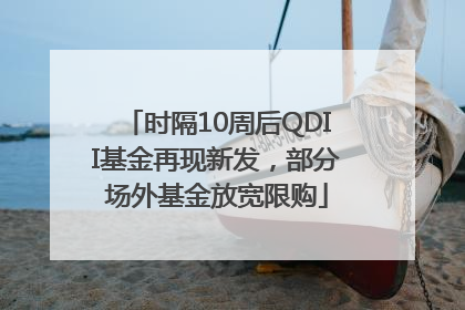时隔10周后QDII基金再现新发，部分场外基金放宽限购
