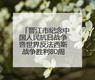 晋江市纪念中国人民抗日战争暨世界反法西斯战争胜利80周年图片展主题活动