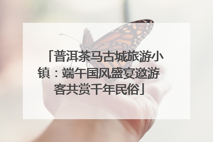 普洱茶马古城旅游小镇：端午国风盛宴邀游客共赏千年民俗