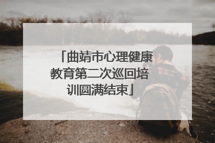 曲靖市心理健康教育第二次巡回培训圆满结束