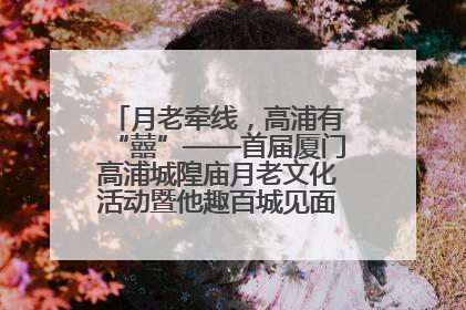 月老牵线，高浦有“囍”——首届厦门高浦城隍庙月老文化活动暨他趣百城见面会隆重举办