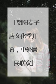 朝阳麦子店文化季开幕，中外居民联欢