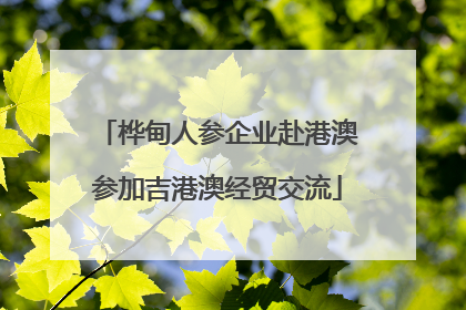 桦甸人参企业赴港澳参加吉港澳经贸交流