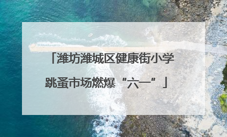 潍坊潍城区健康街小学跳蚤市场燃爆“六一”