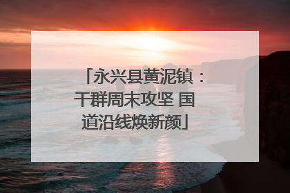 永兴县黄泥镇：干群周末攻坚 国道沿线焕新颜