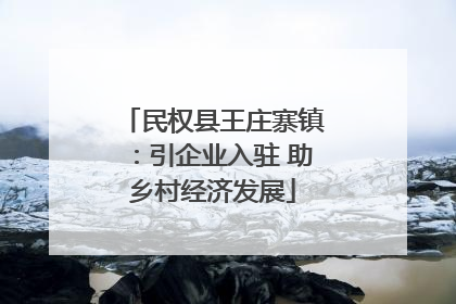 民权县王庄寨镇：引企业入驻 助乡村经济发展