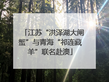 江苏“洪泽湖大闸蟹”与青海“祁连藏羊”联名赴澳