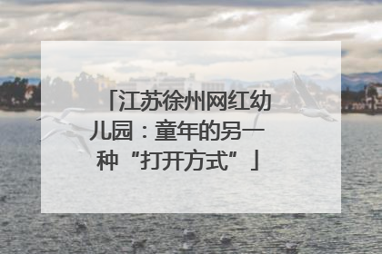 江苏徐州网红幼儿园：童年的另一种“打开方式”