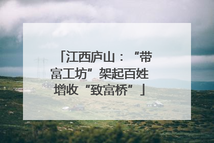 江西庐山：“带富工坊”架起百姓增收“致富桥”