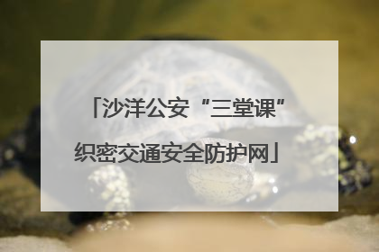 沙洋公安“三堂课”织密交通安全防护网