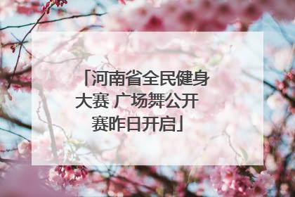 河南省全民健身大赛 广场舞公开赛昨日开启