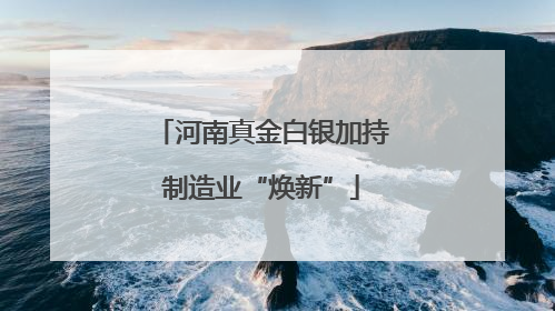 河南真金白银加持制造业“焕新”