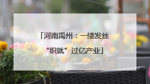 河南禹州：一缕发丝“织就”过亿产业
