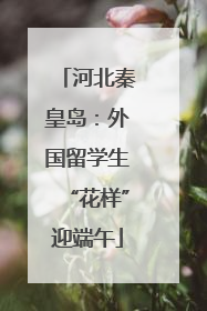 河北秦皇岛：外国留学生“花样”迎端午