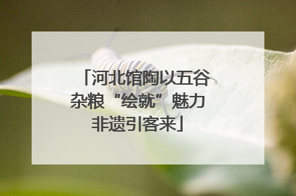 河北馆陶以五谷杂粮“绘就”魅力非遗引客来