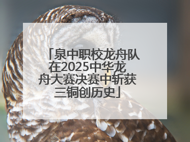 泉中职校龙舟队在2025中华龙舟大赛决赛中斩获三铜创历史