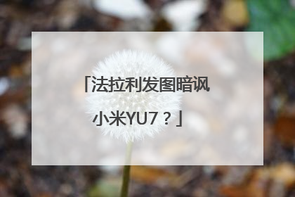 法拉利发图暗讽小米YU7？