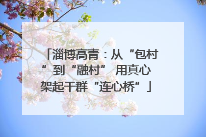 淄博高青：从“包村”到“融村” 用真心架起干群“连心桥”