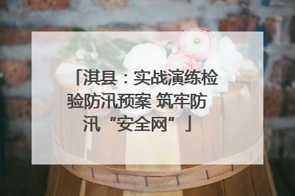 淇县：实战演练检验防汛预案 筑牢防汛“安全网”