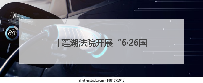 莲湖法院开展“6·26国际禁毒日”主题宣传活动