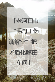 老河口市“毛哥工伤调解室”把矛盾化解在车间