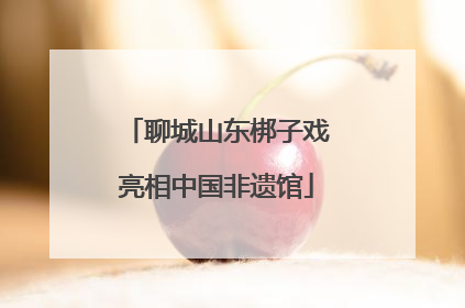 聊城山东梆子戏亮相中国非遗馆