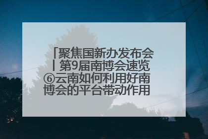聚焦国新办发布会丨第9届南博会速览⑥云南如何利用好南博会的平台带动作用，深化与南亚国家的交流与合作？