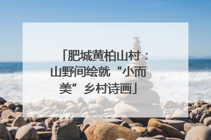 肥城黄柏山村：山野间绘就“小而美”乡村诗画
