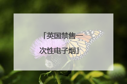 英国禁售一次性电子烟