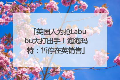 英国人为抢Labubu大打出手！泡泡玛特：暂停在英销售