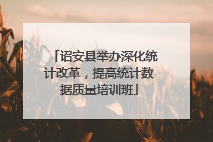 诏安县举办深化统计改革，提高统计数据质量培训班