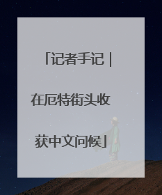 记者手记｜在厄特街头收获中文问候