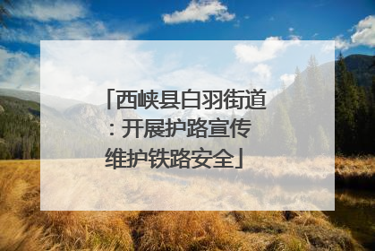 西峡县白羽街道：开展护路宣传 维护铁路安全
