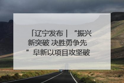 辽宁发布｜“振兴新突破 决胜勇争先”阜新以项目攻坚破解发展瓶颈 经济发展实现良好开局