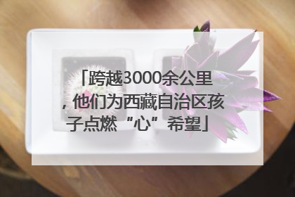 跨越3000余公里，他们为西藏自治区孩子点燃“心”希望
