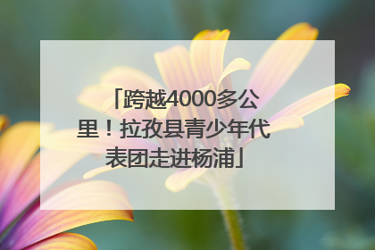 跨越4000多公里！拉孜县青少年代表团走进杨浦