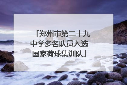 郑州市第二十九中学多名队员入选国家荷球集训队