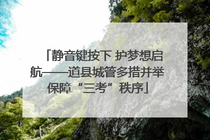 静音键按下 护梦想启航——道县城管多措并举保障“三考”秩序