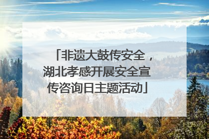 非遗大鼓传安全，湖北孝感开展安全宣传咨询日主题活动