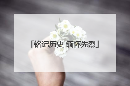 铭记历史 缅怀先烈