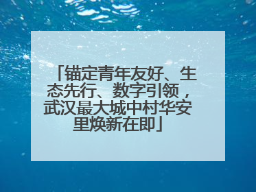 锚定青年友好、生态先行、数字引领，武汉最大城中村华安里焕新在即