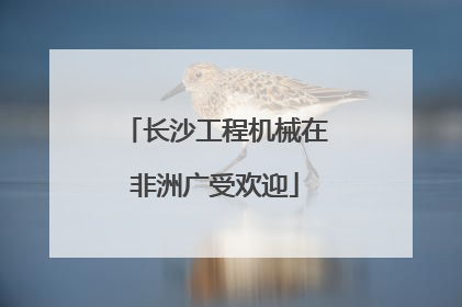 长沙工程机械在非洲广受欢迎